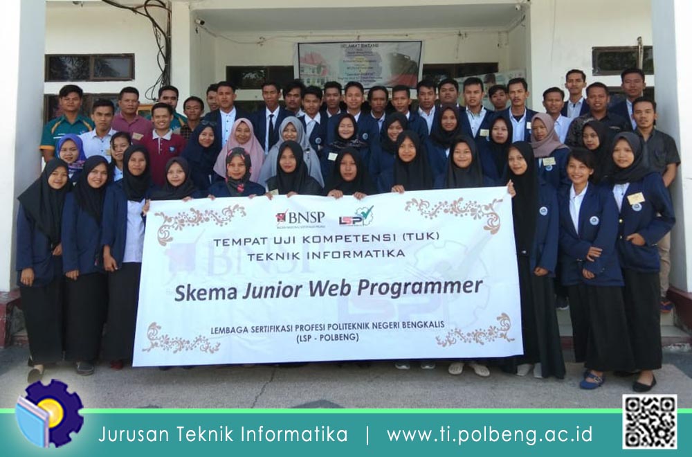 Mahasiswa Jurusan TI Mengikuti Uji Kompetensi Program Pelaksanaan Sertifikasi Kompetensi Kerja (PSKK) Skema Junior Web Programmer